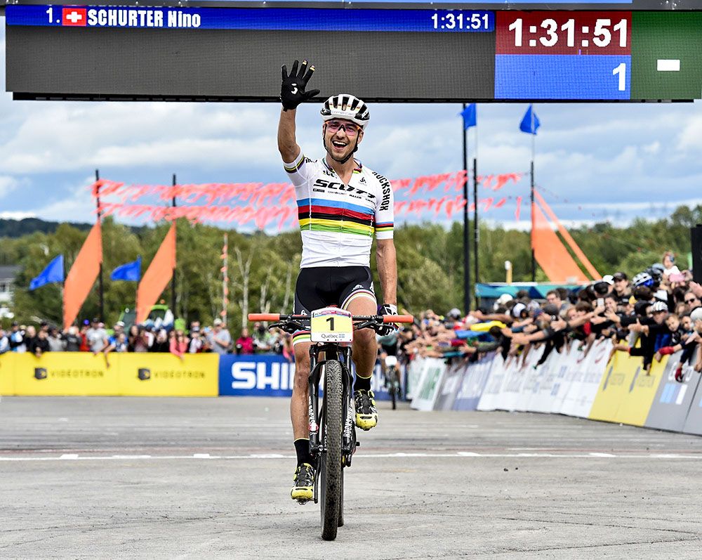 Nino Schurter becomes the first rider to win five World Cups in one season