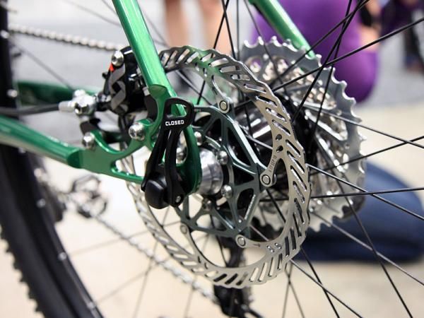 A 142x12mm thru-axle skewer on a steel hardtail? Sure, why not, says Engin Cycles' Drew Guldalian.