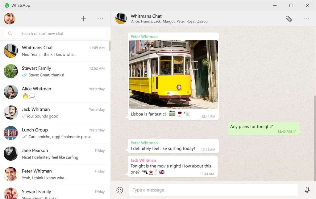 whatsapp desktop retrieving information from microsoft store