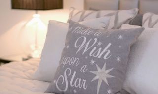 pillows with blur background