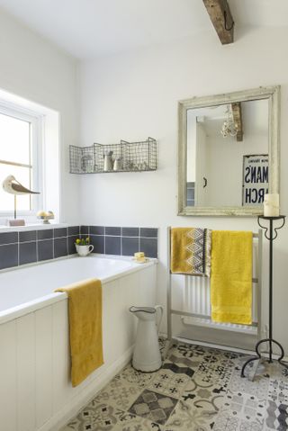 bathroom in an 18th century cottage