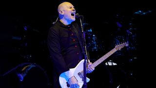 Billy Corgan of The Smashing Pumpkins performs onstage during The 33rd Annual KROQ Almost Acoustic Christmas 2024 at The Kia Forum on December 14, 2024 in Inglewood, California