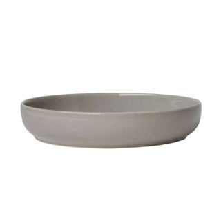 A dark gray plate bowl