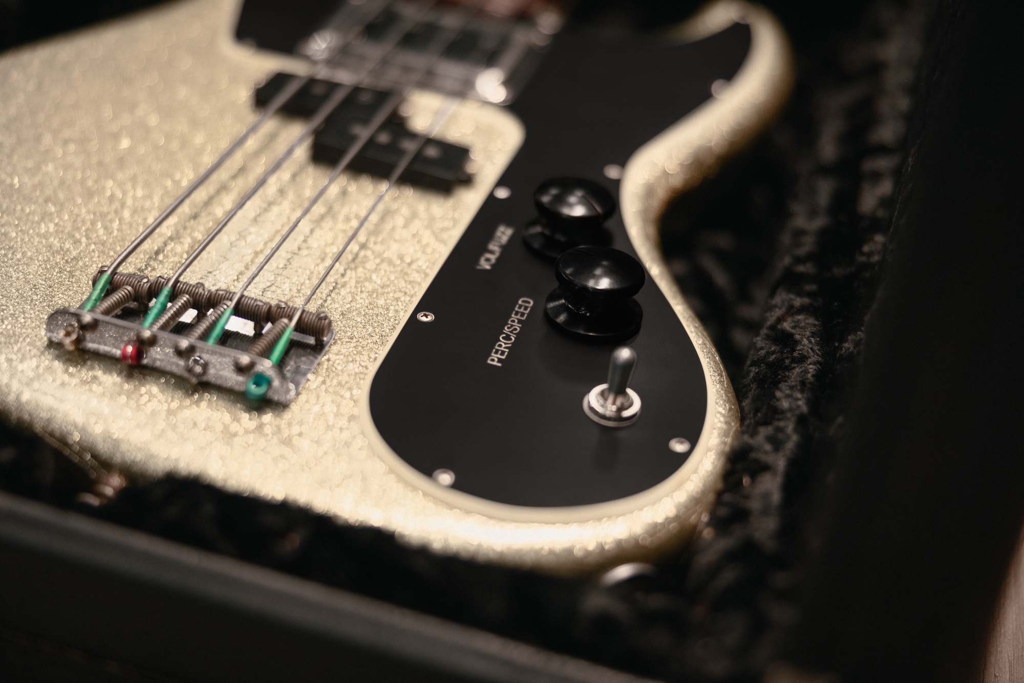 The new Fender Limited Edition Masterbuilt Adrian Younge Jazz Bass, shot up-close from multiple angles