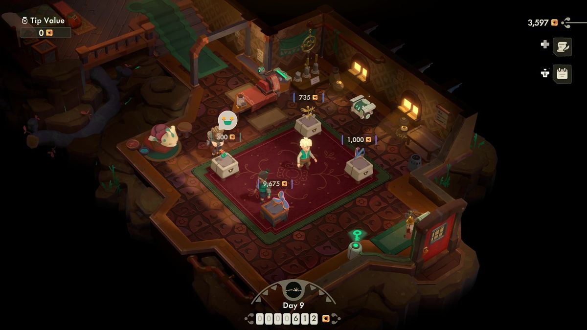 Selling items in Moonlighter 2