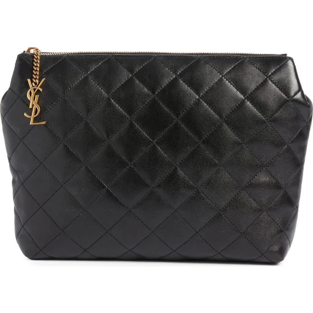 Saint Laurent, Cassandre Lambskin Leather Pouch