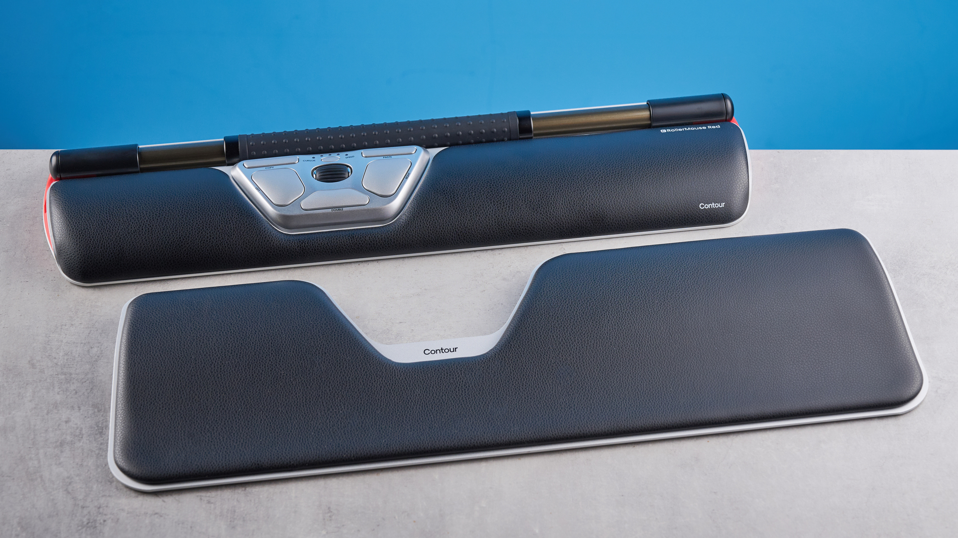 Contour RollerMouse Red Wireless with the slim wrist rest