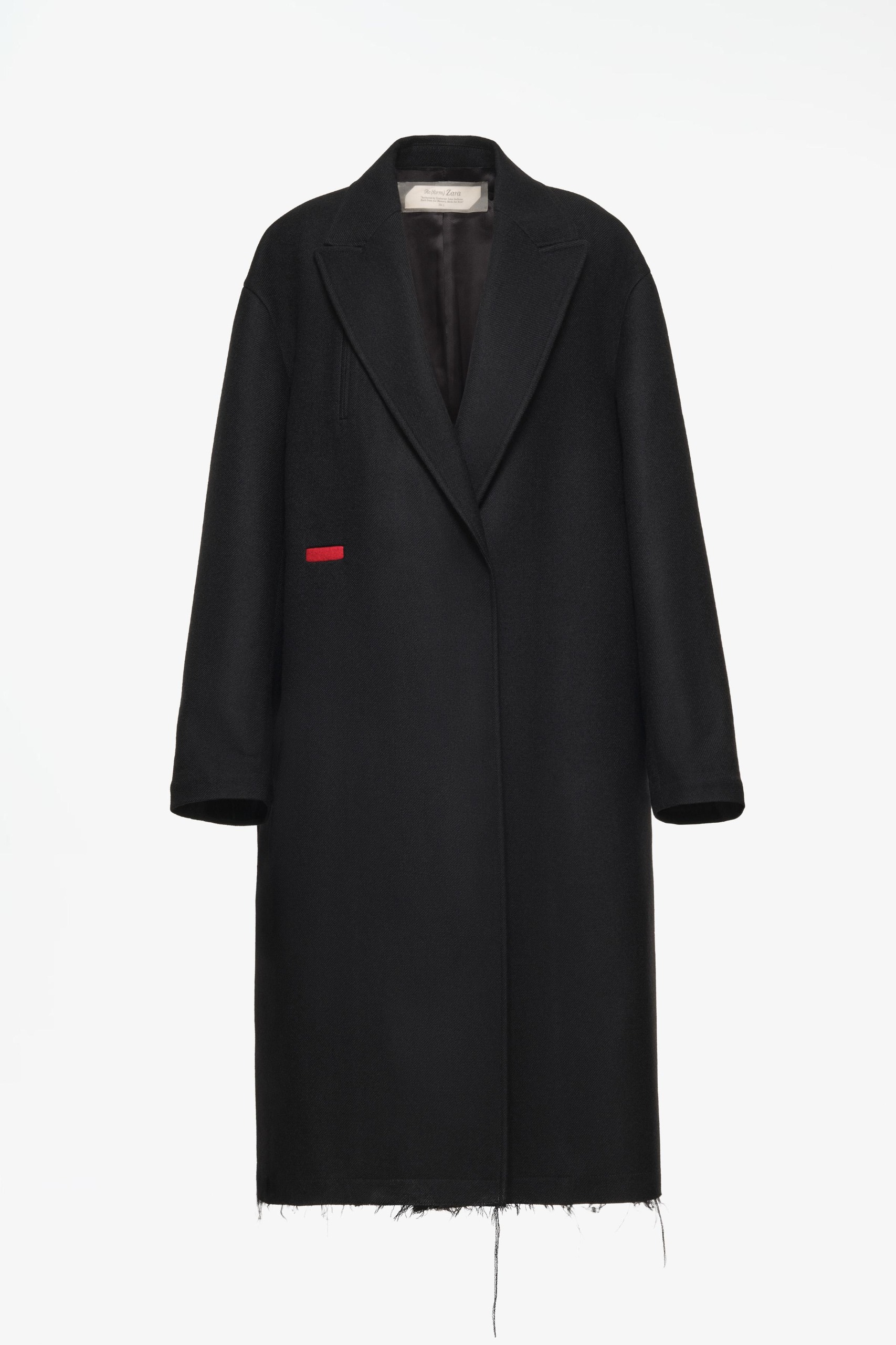 ZARA, Limited Edition Ovesized Contrast Coat - Black - Xs