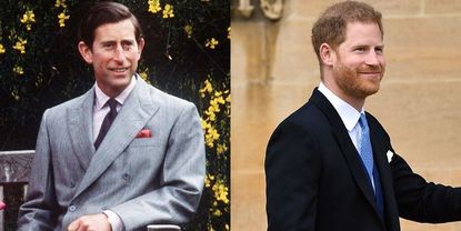 Prince Charles and Prince Harry at 35 