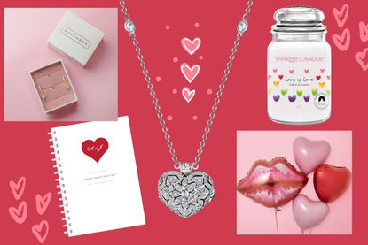 Best Valentine's gifts for her 2023 - a collage of the love-themed items featured in our guide 