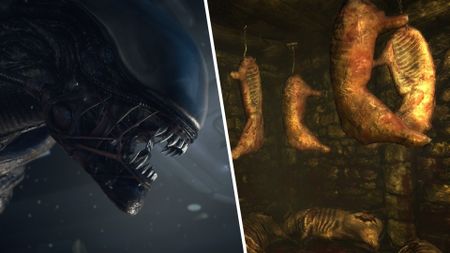 Alien Isolation and Amnesia screenshots.