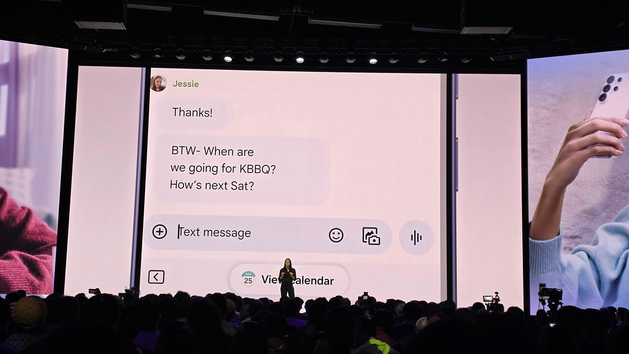 Now Nudge giving someone a context-sensitive button to add an event to a calendar