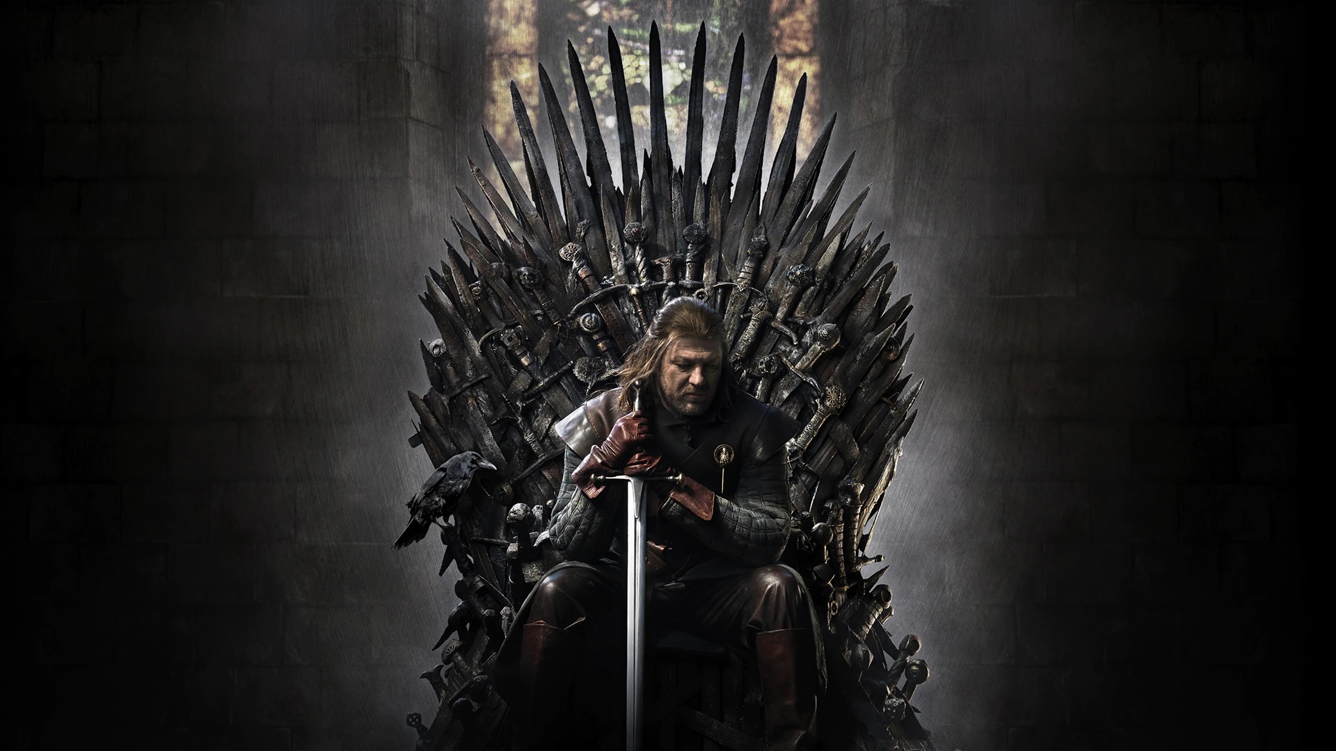 Ned Stark sat on a chair