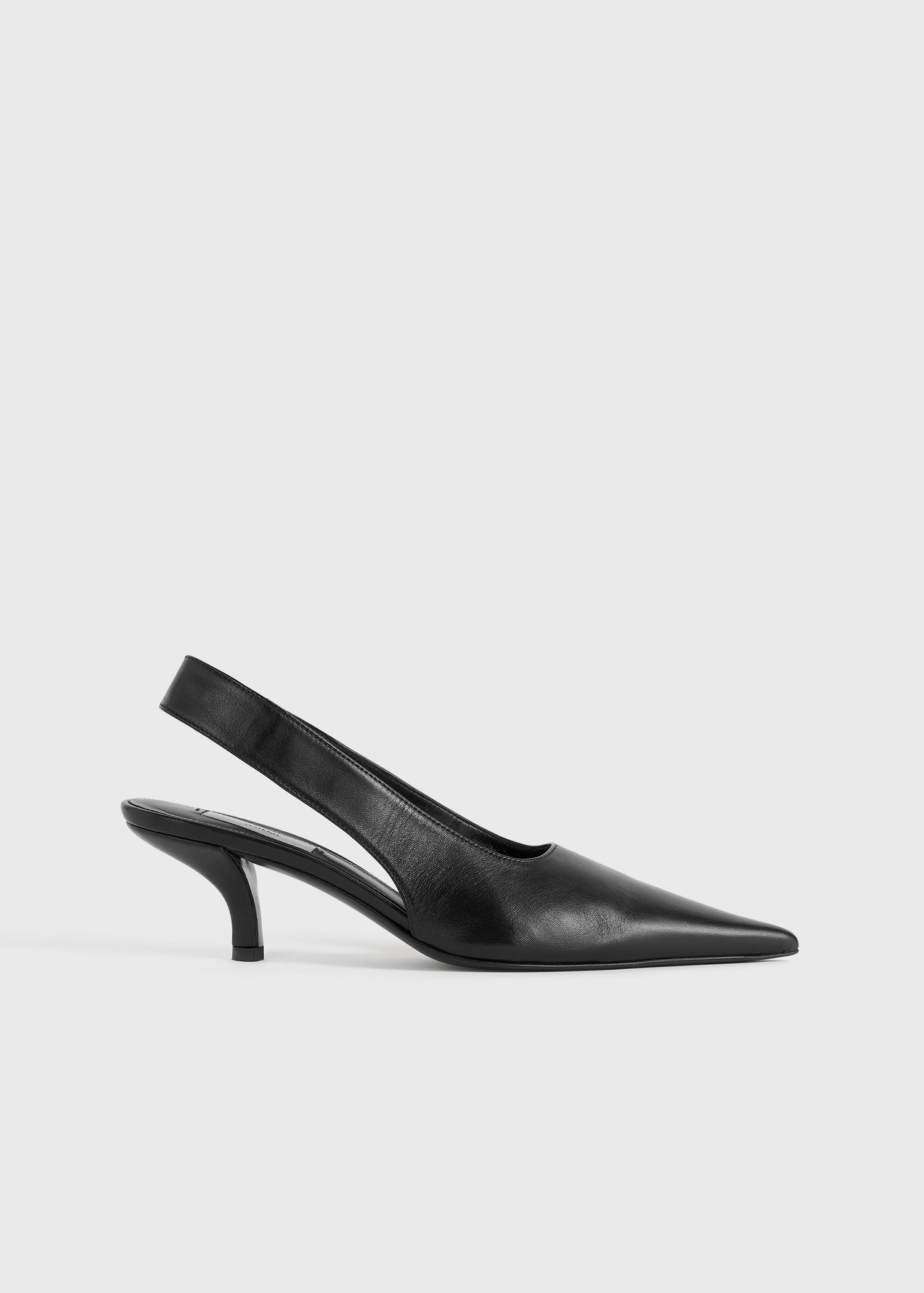 Classic Leather Slingbacks Black - 35