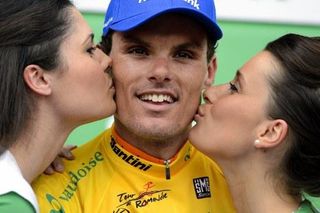 Tour de Romandie general classification leader Luis Leon Sanchez (Rabobank)