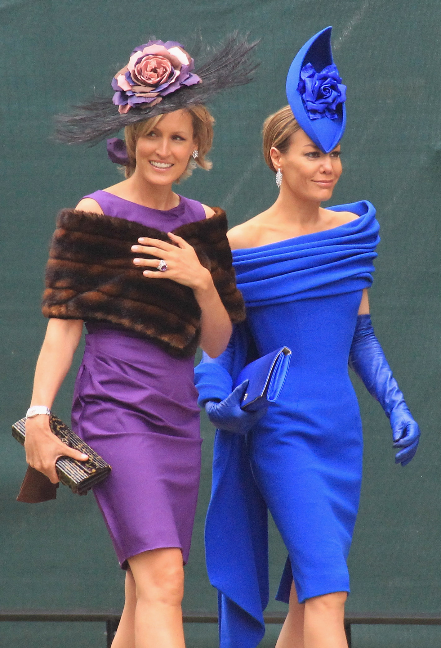 royal wedding hats Santa Montefiore and Tara Palmer-Tomkinson