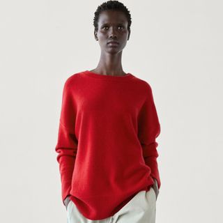 Massimo Dutti 100% Cashmere Crew Neck Sweater