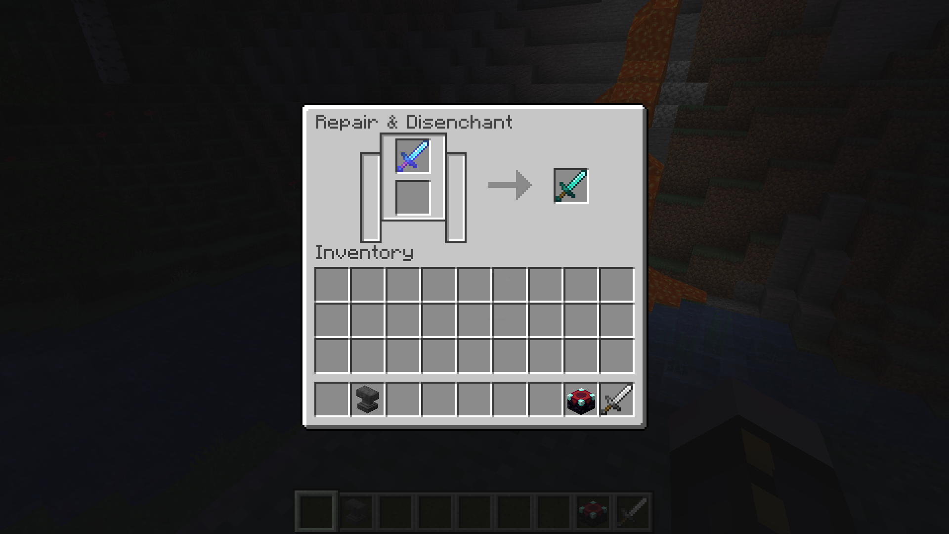 how to use Minecraft Grindstone