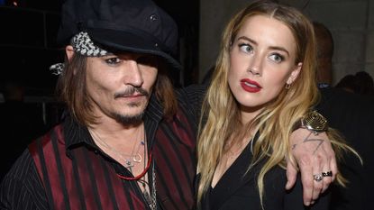 Johnny Depp and Amber Heard attend The 58th GRAMMY Awards at Staples Center on Feb. 15, 2016, in Los Angeles.