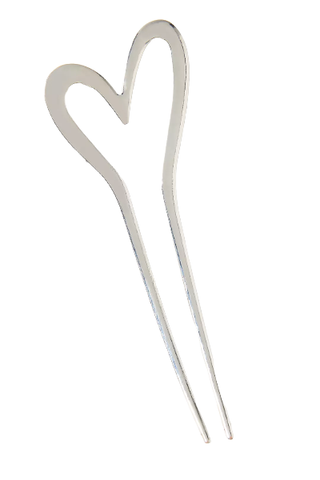 Anthropologie Heart Metal Hair Pin