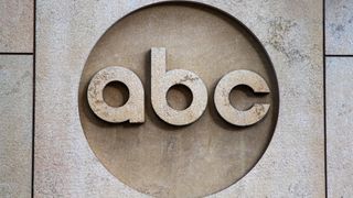 The ABC company logo on the ABC office building in Manhattan