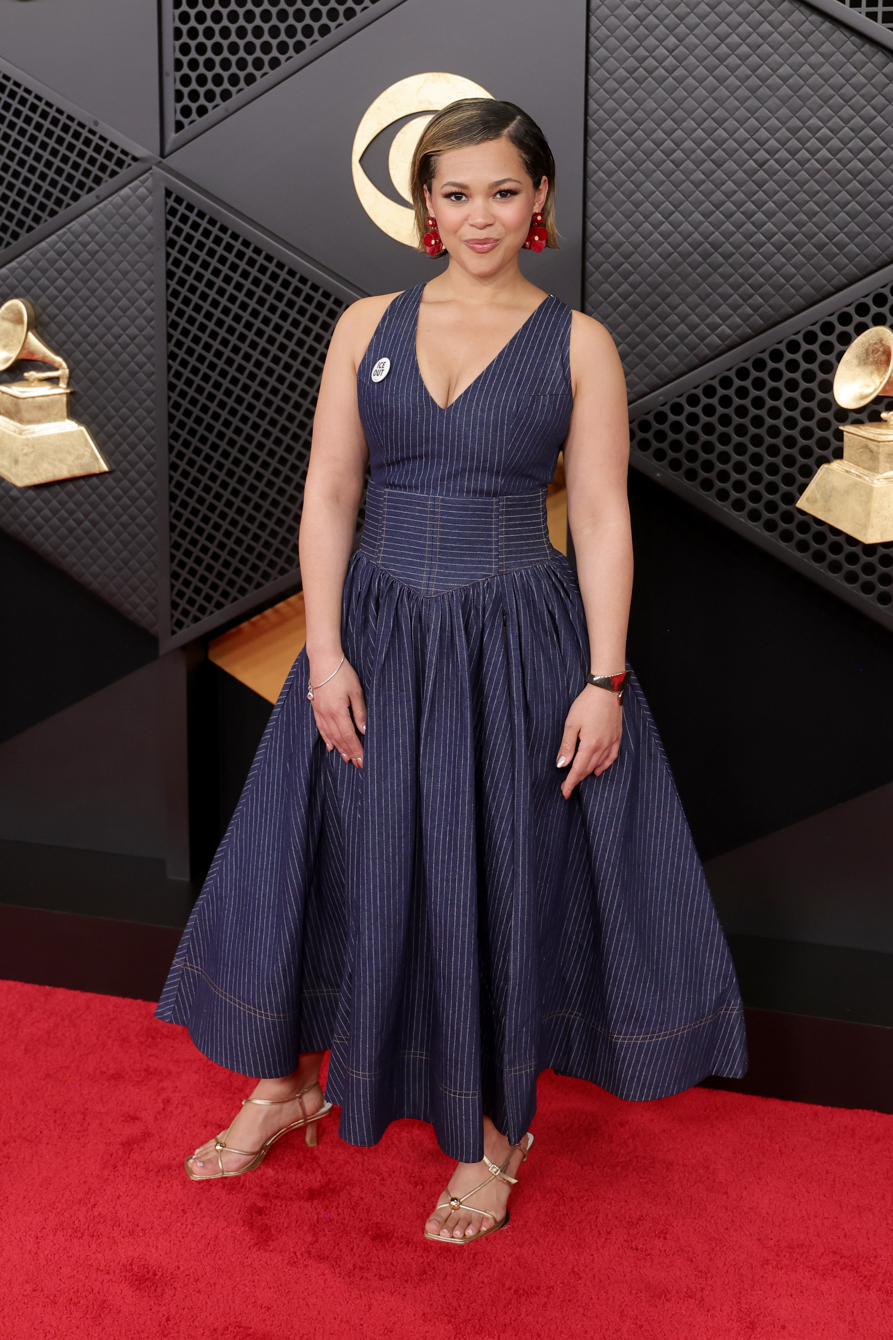 Jordan Tyson on the 2026 Grammys red carpet