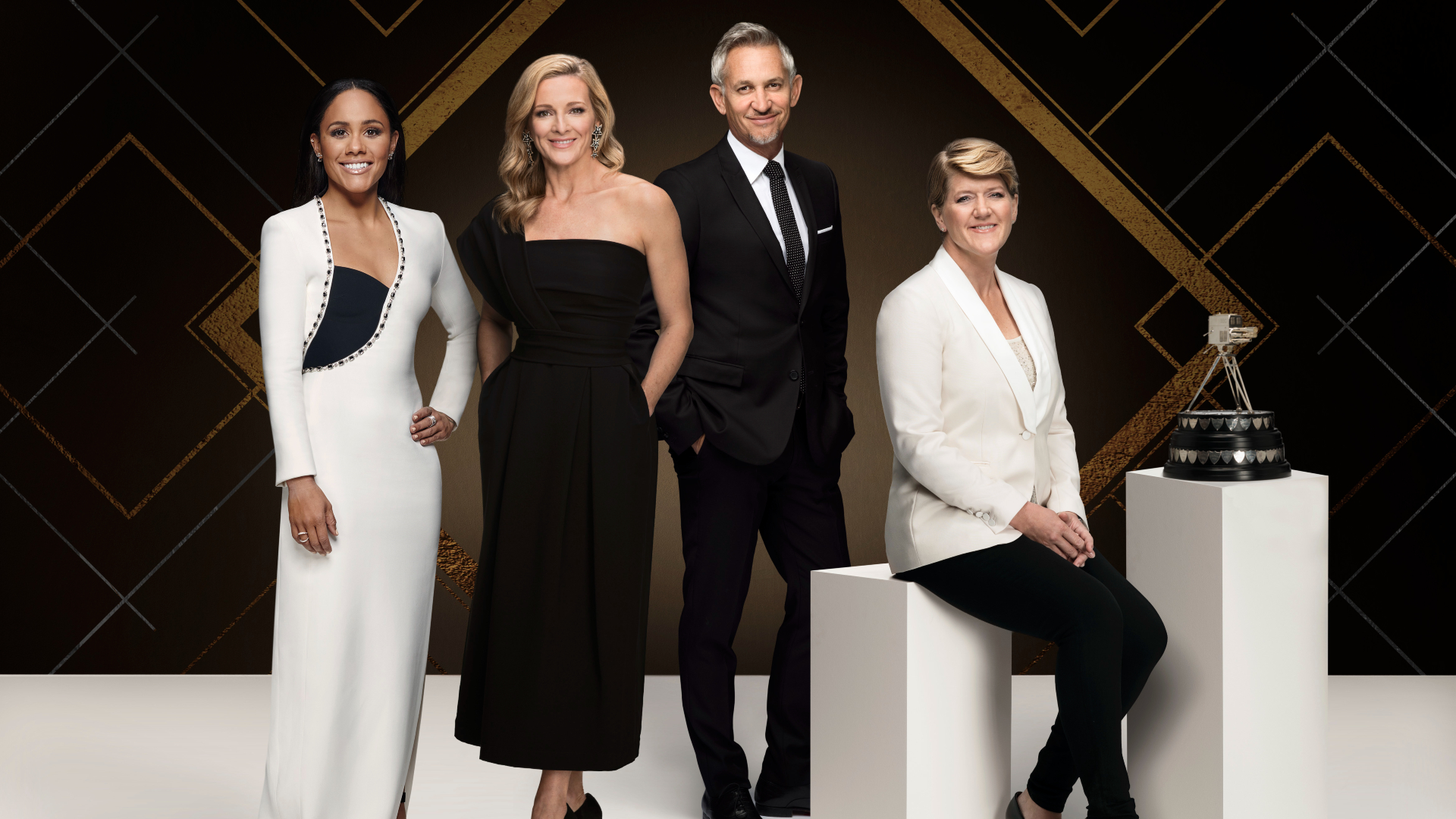 Alex Scott, Gabby Logan, Gary Lineker, Clare Balding