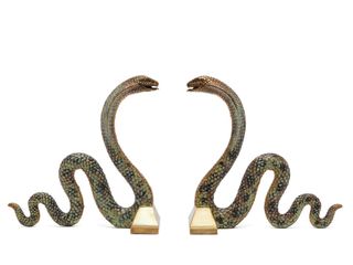 House of Hackney cobra brass bookends
