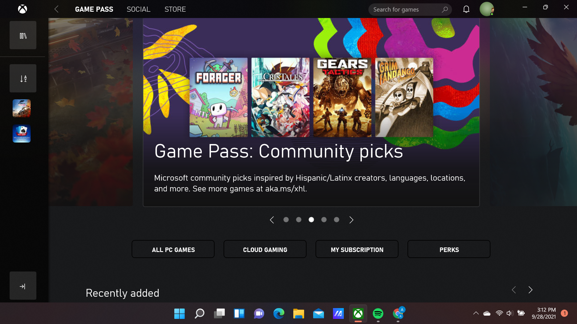 Windows 11 Xbox app