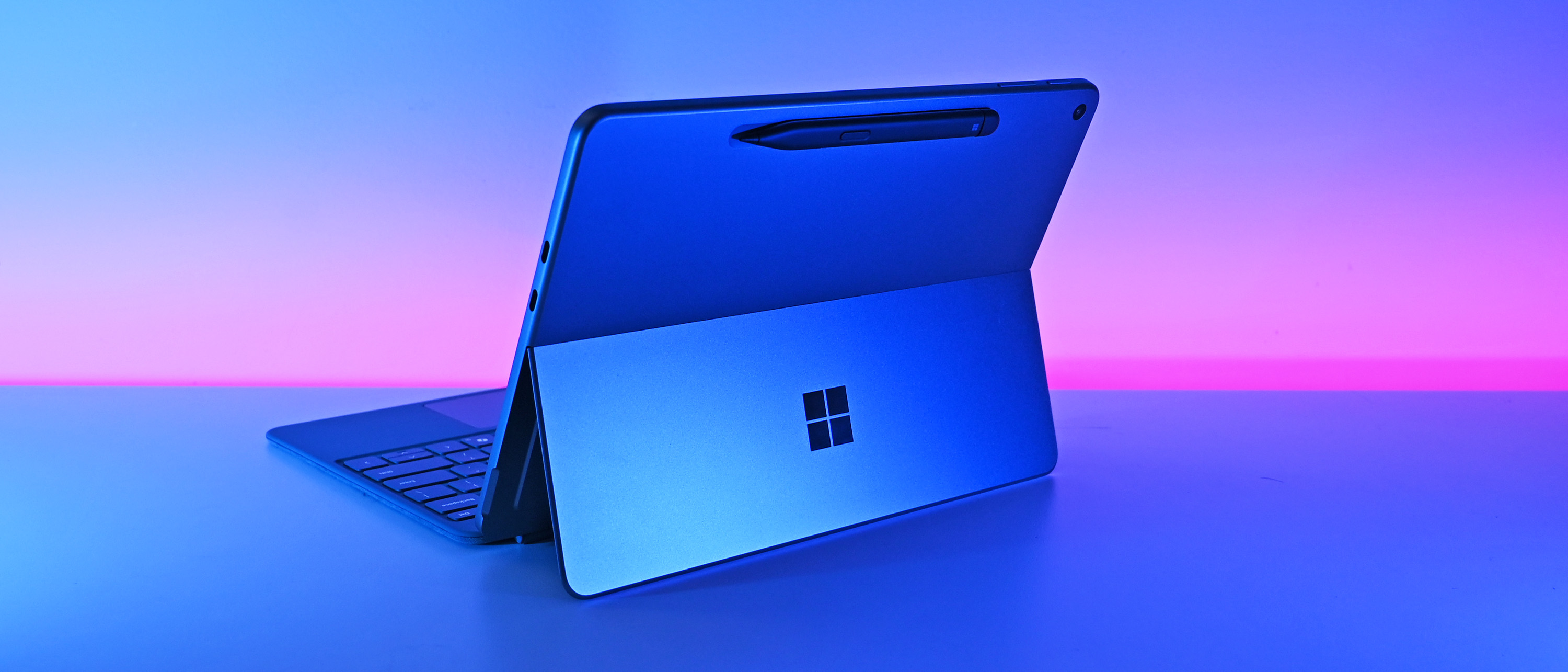 Microsoft&#039;s Surface Pro 12-inch 1st Edition (2025) powered by Qualcomm Snapdragon X Plus processor. 