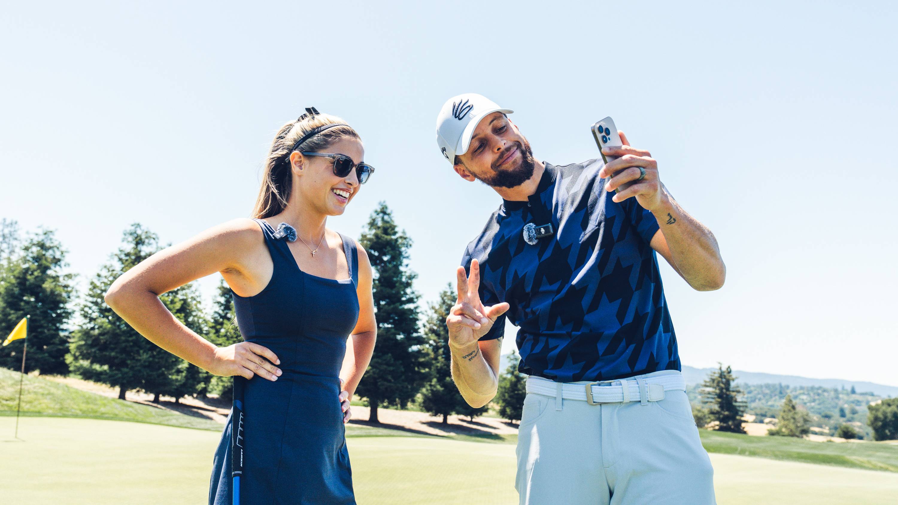 Gabby Golf Girl with Steph Curry