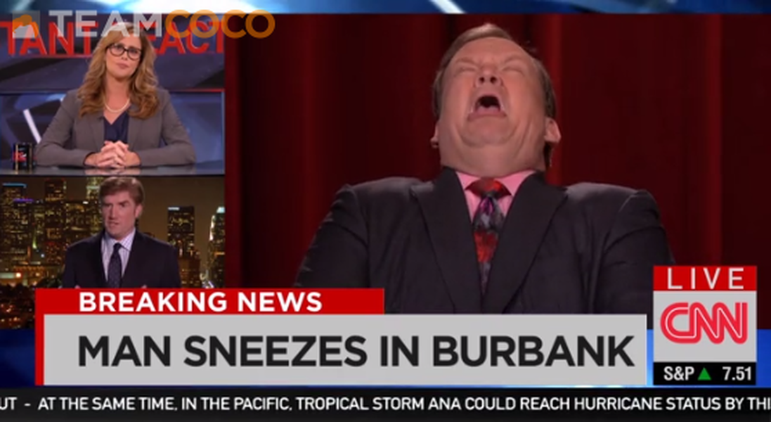 Watch Conan mock CNN&amp;#039;s &amp;#039;insane&amp;#039; Ebola coverage