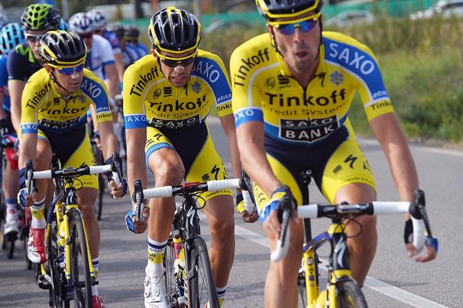 Alberto Contador and Tinkof-Saxo