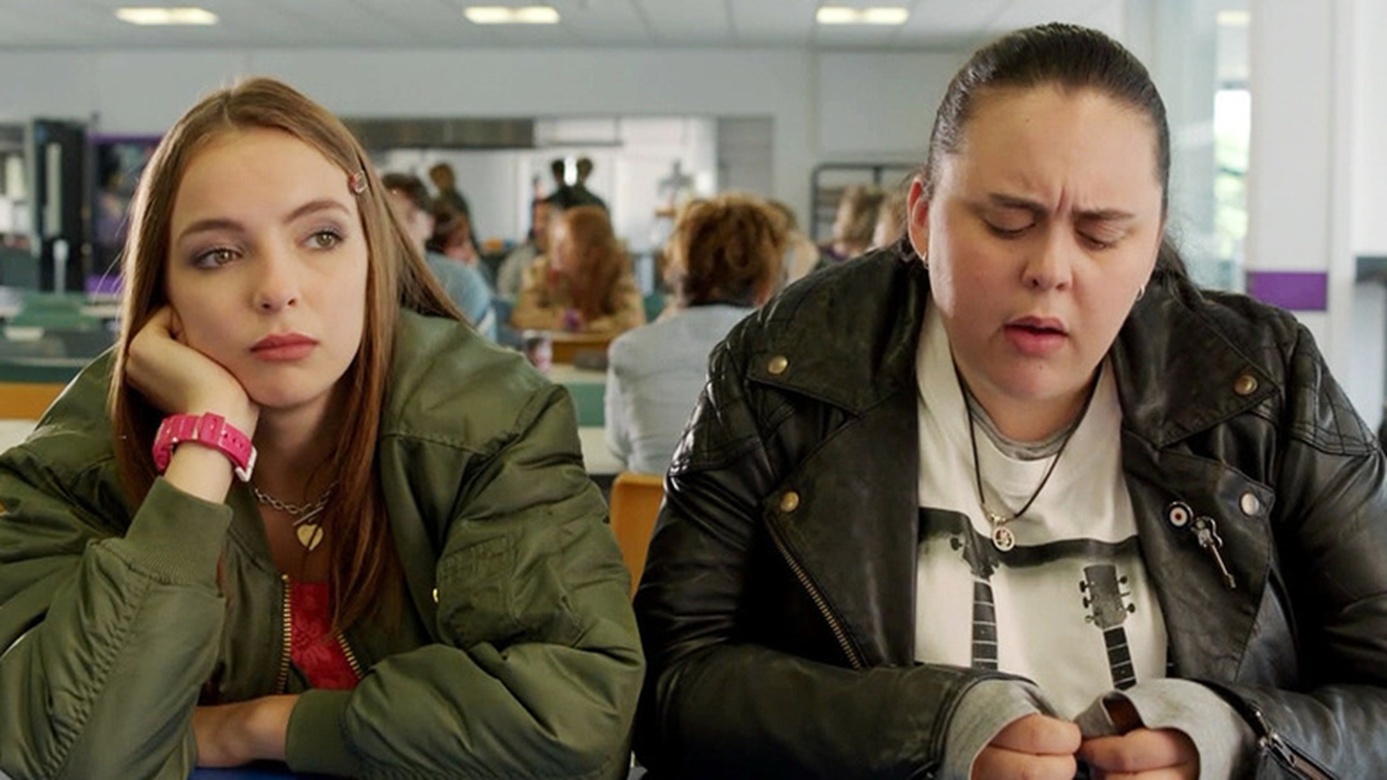 Jodie Comer and Sharon Rooney in My Mad Fat Diary