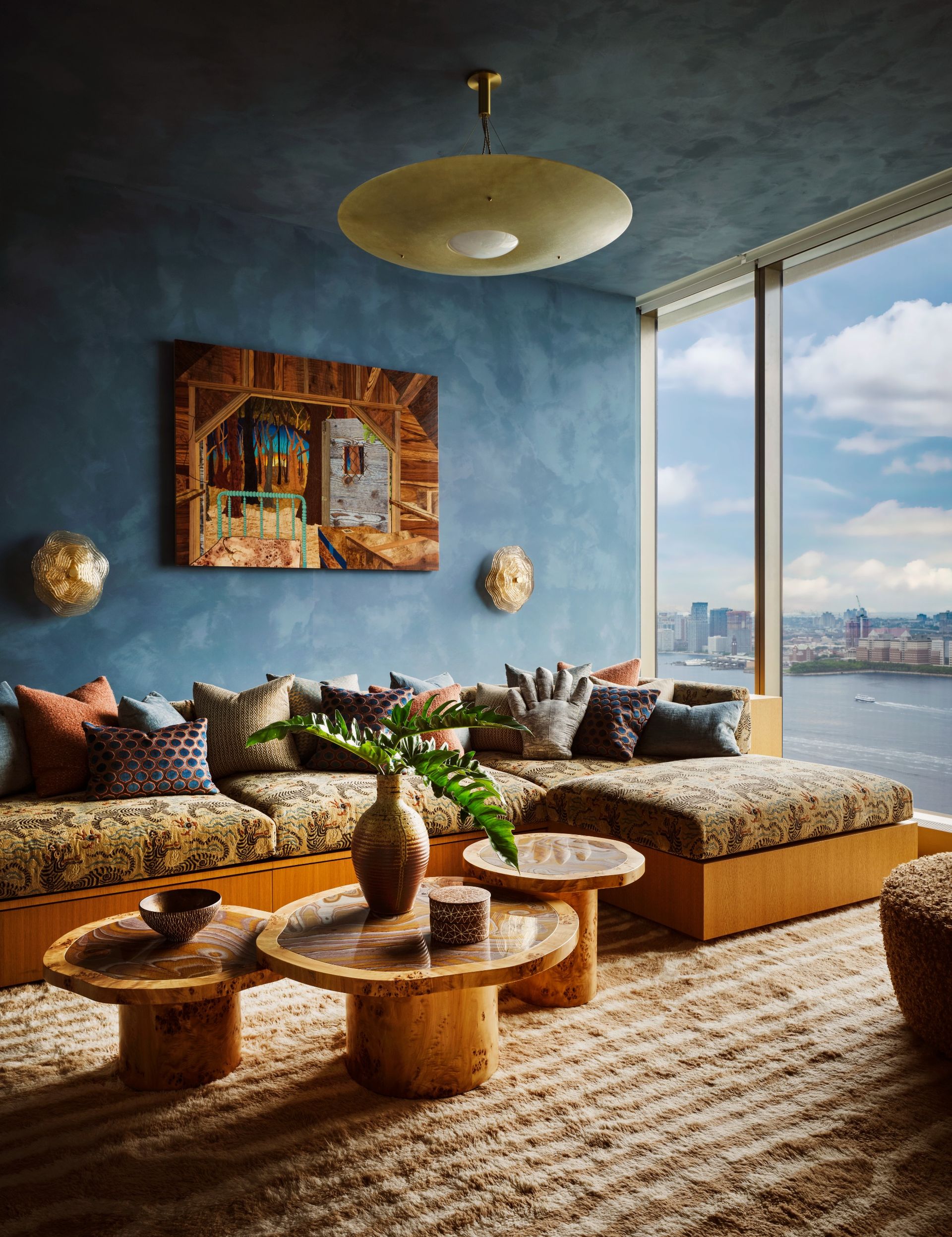 Interior of ambassador Randi Charno Levine apartment in Manhattan, designed by Kelly Behun