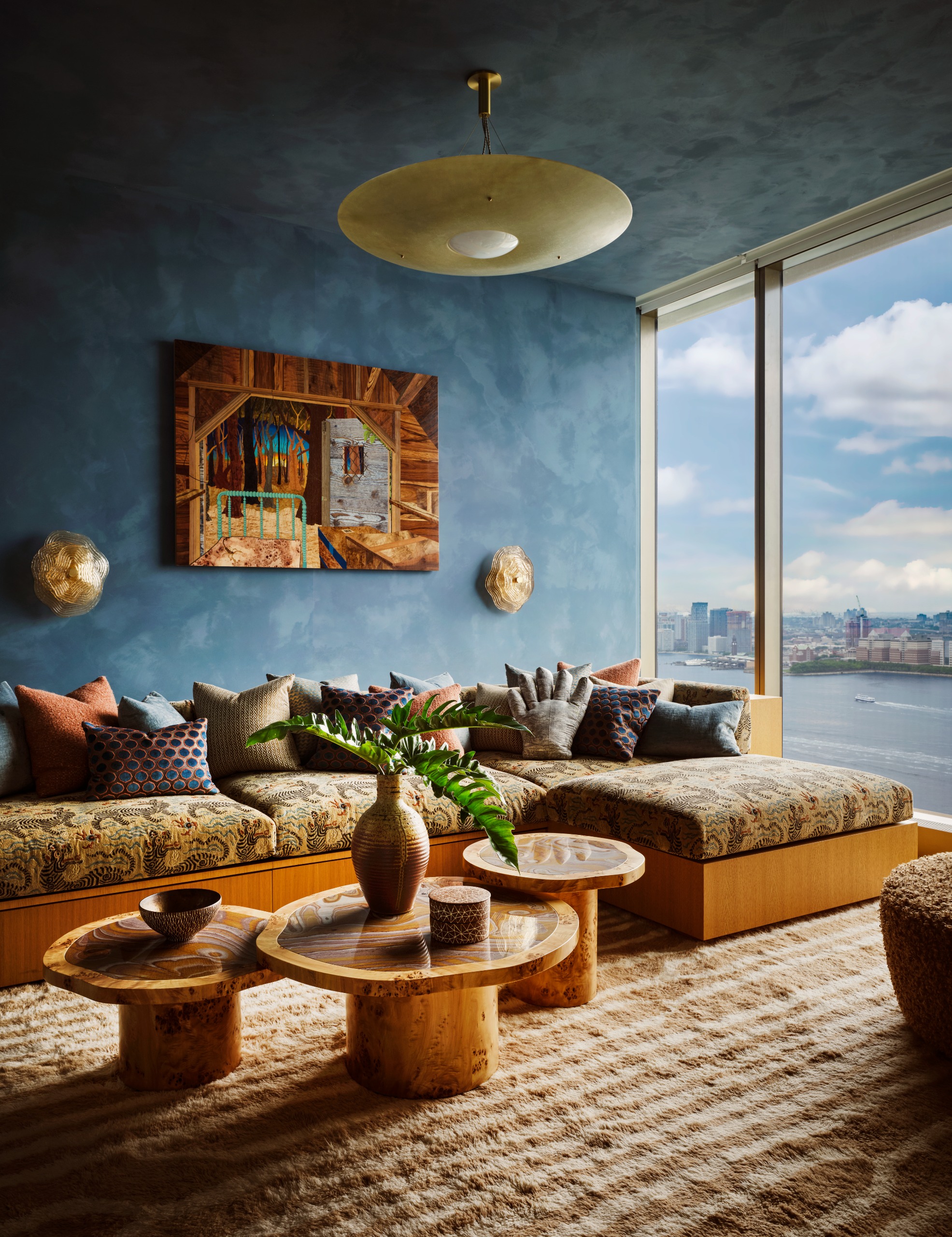 Interior of ambassador Randi Charno Levine apartment in Manhattan, designed by Kelly Behun