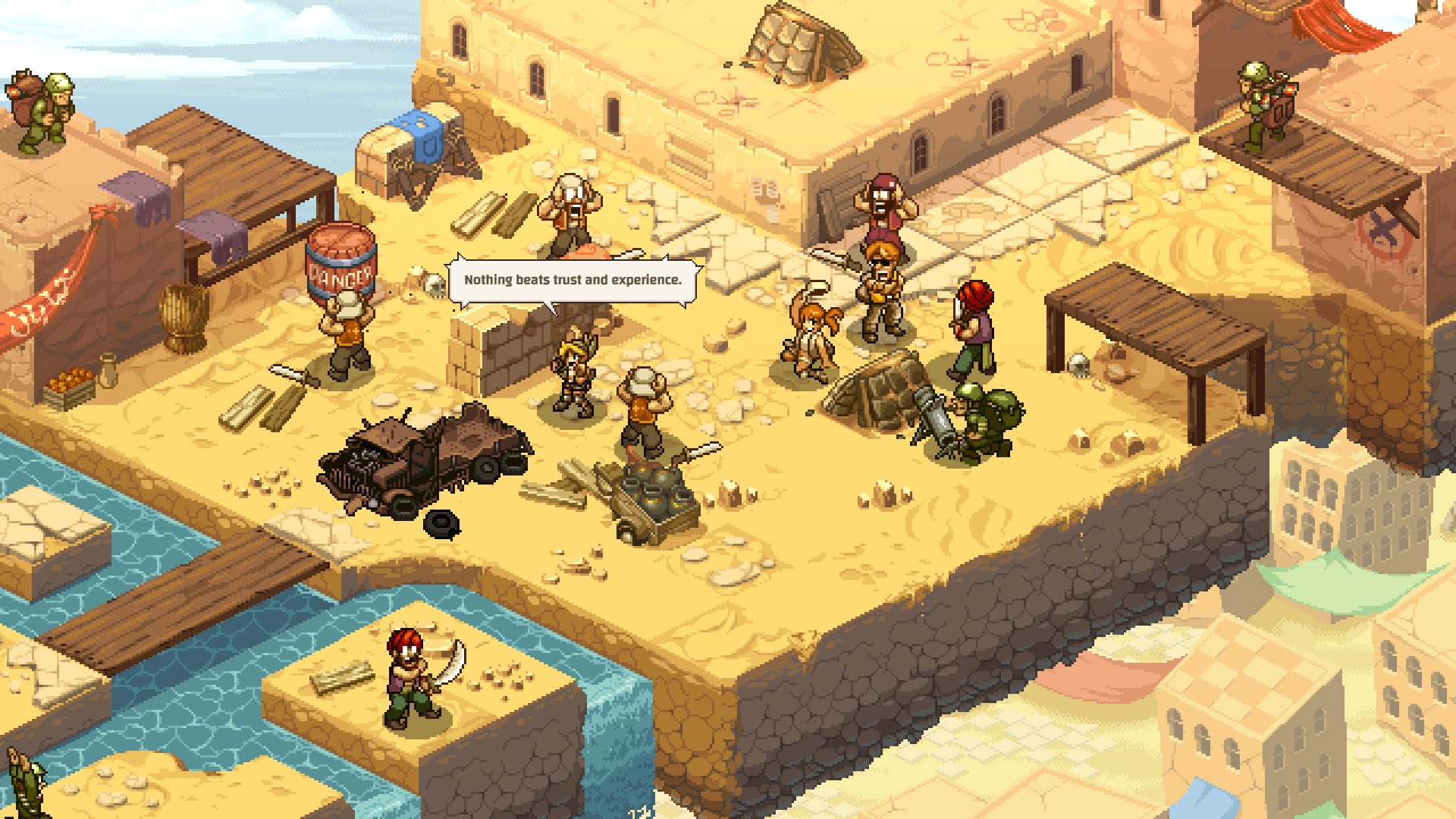 Metal Slug Tactics, isometric turn-based strategy