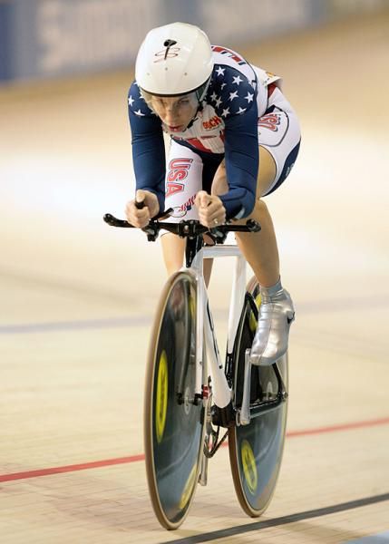 Sarah Hammer (United States Of America) posted the fastest time in the women's omnium individual pursuit.