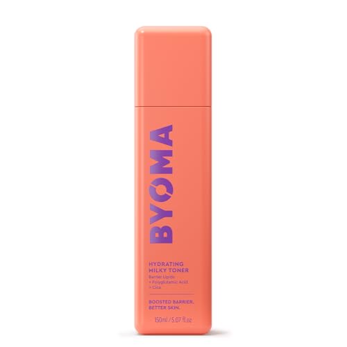 Byoma Hydrating Milky Toner (150ml) for Dry Skin, Ultra Hydrating Toner for Face - Soothes Skin, Locks in Moisture, Reduces Redness - Barrier Repair, Vegan
