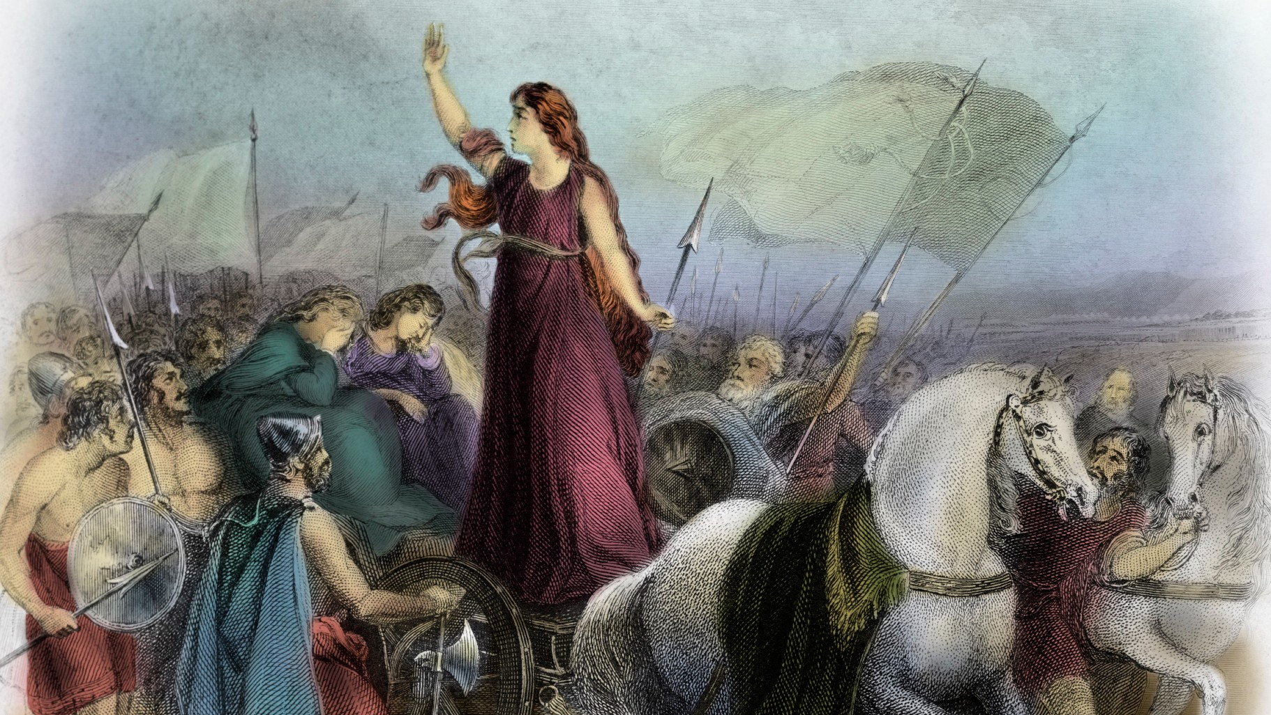 Boudica addresses her soldiers