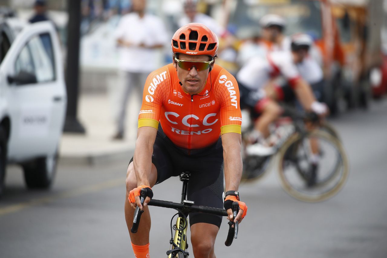 Greg Van Avermaet ahead of the start