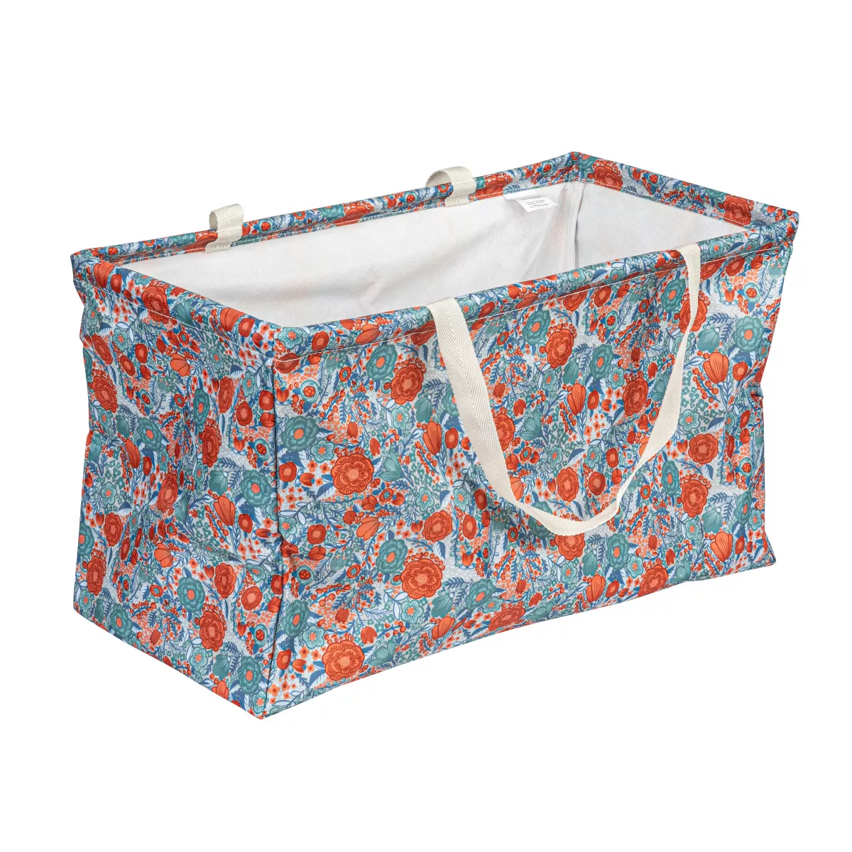 Utility Tote With Handles, Rectangular Krush Tote, Water-Resistant Vinyl Lining, Large Capacity, Durable and Versatile
