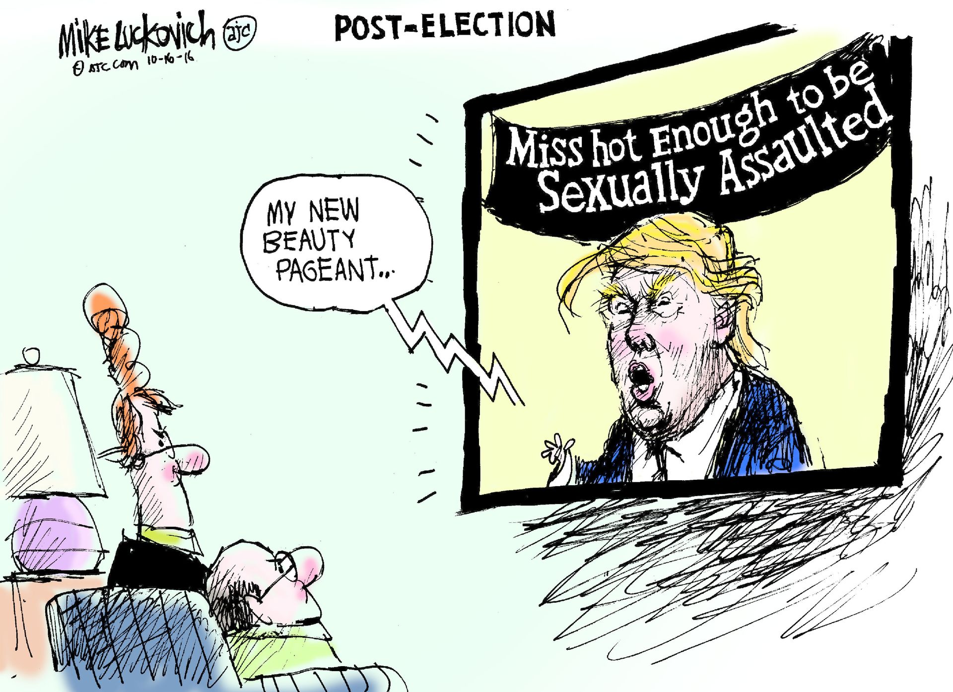 Political Cartoon U.S. Donald Trump Sexual Assault Allegations | The Week