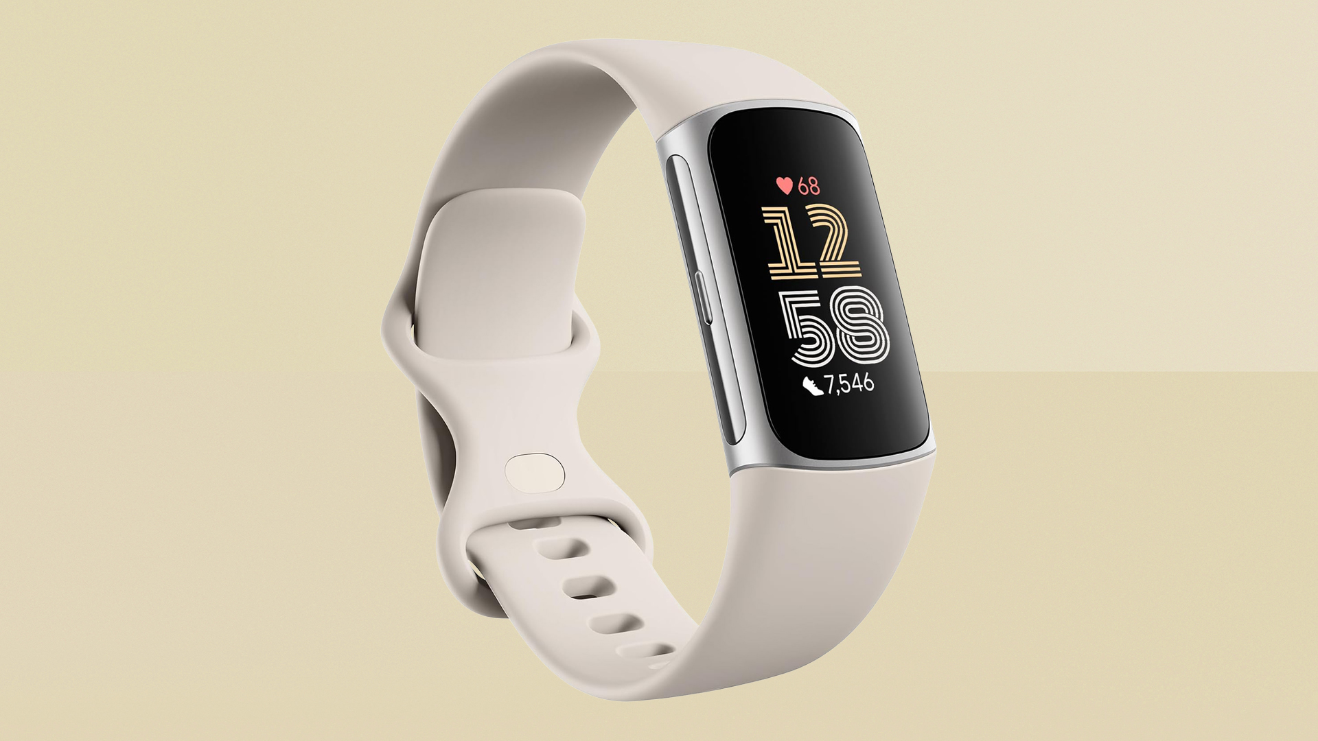 Fitbit Charge 6 on yellow background