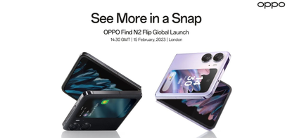 The launch poster for the Oppo Find N2 Flip