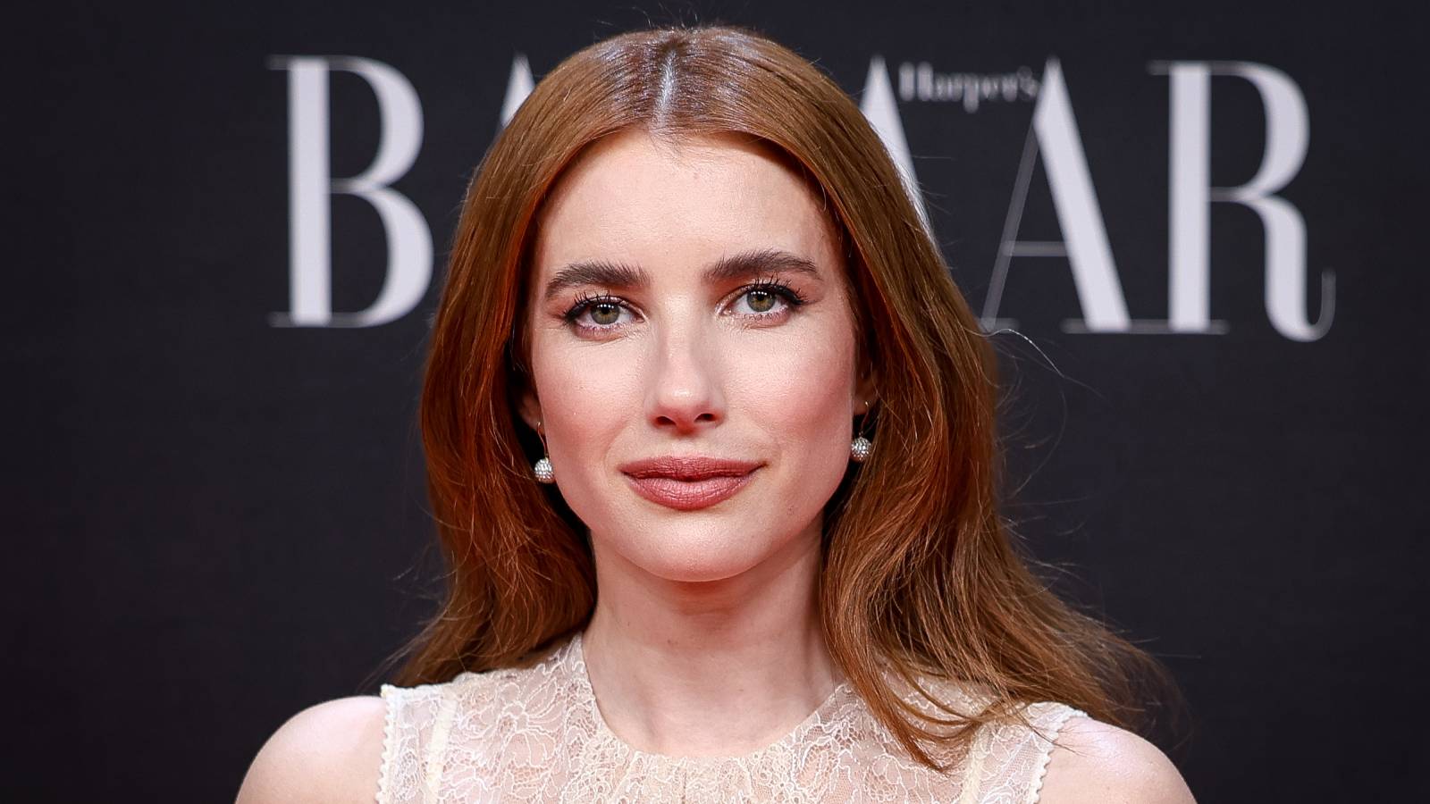 Emma Roberts looking into the camera