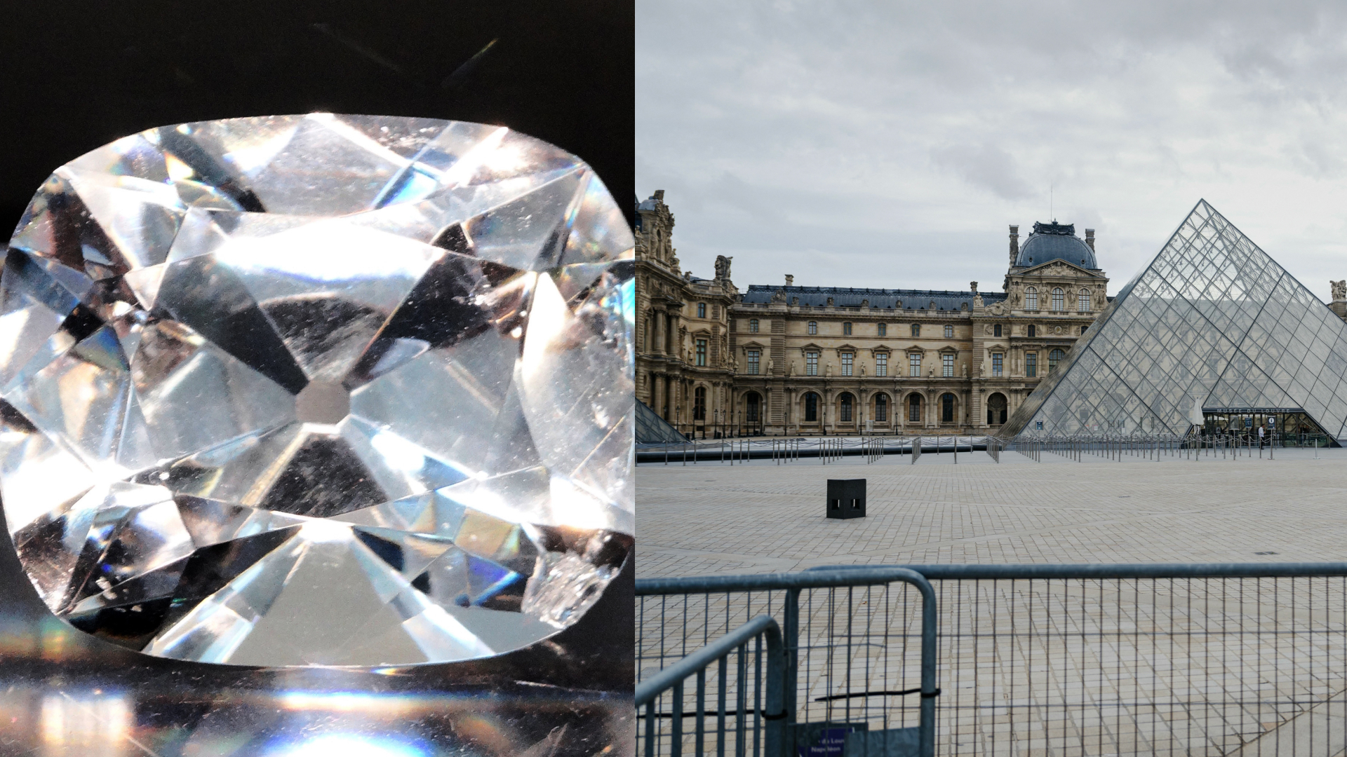 The Regent Diamond, The exterior of the Louvre