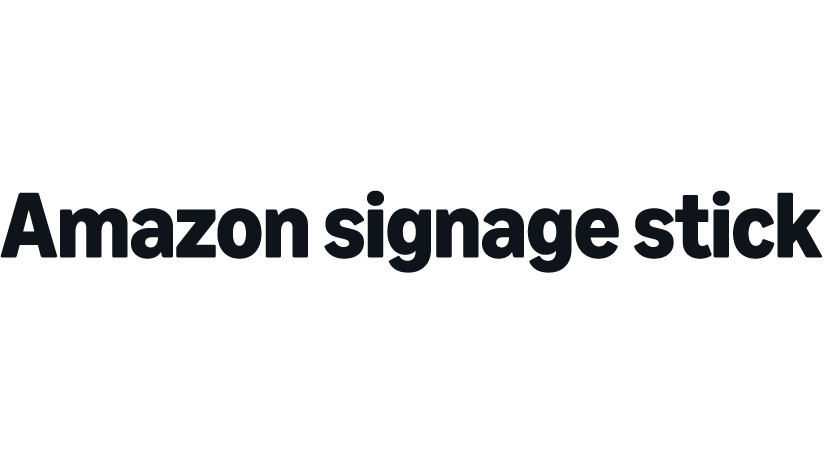 The Amazon Signage Stick InfoComm invite and logo.