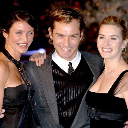 Cameron Diaz, Jude Law and Kate Winslet attend the premiere of The Holiday