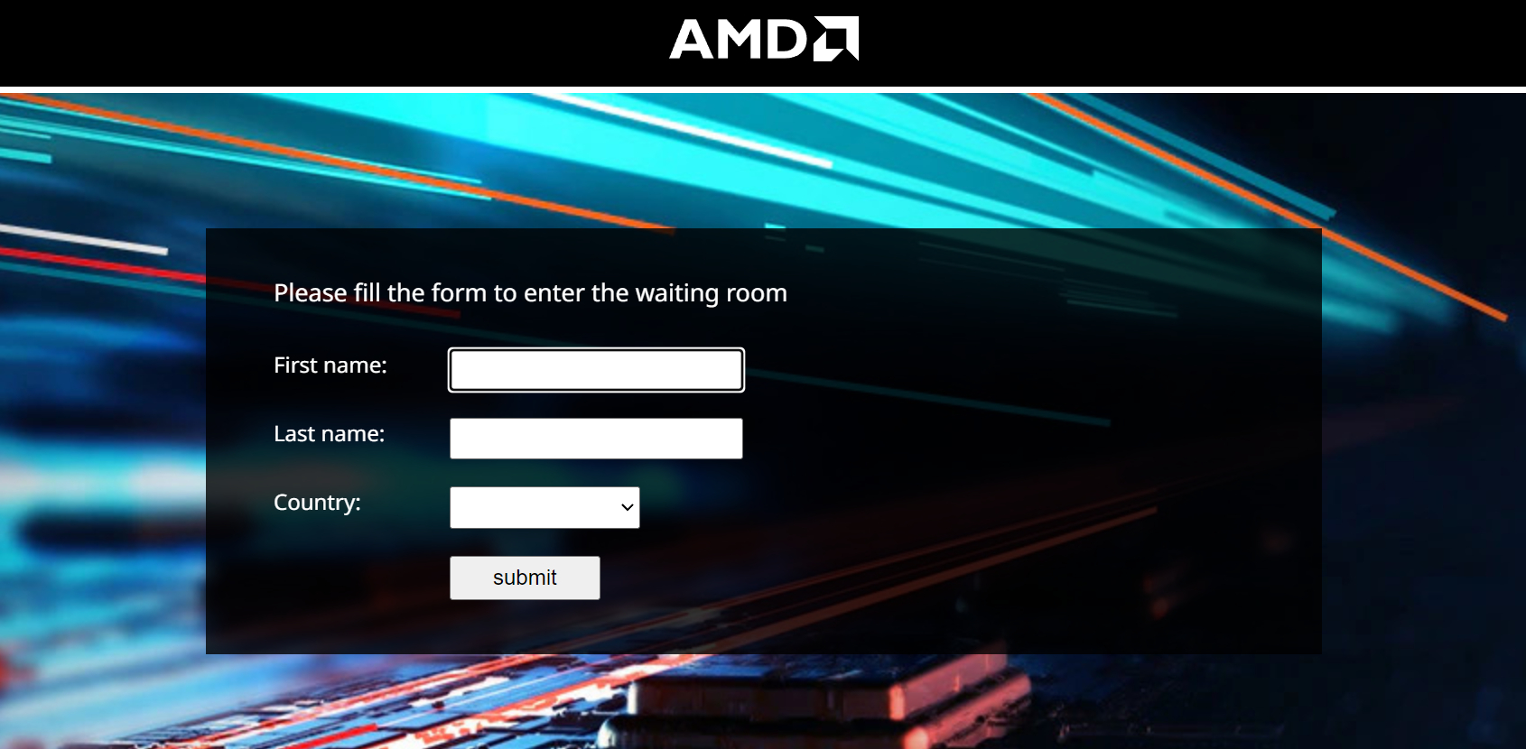 AMD waiting room